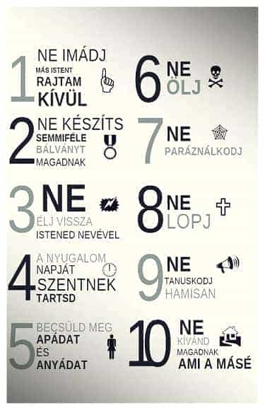 tízparancsolat